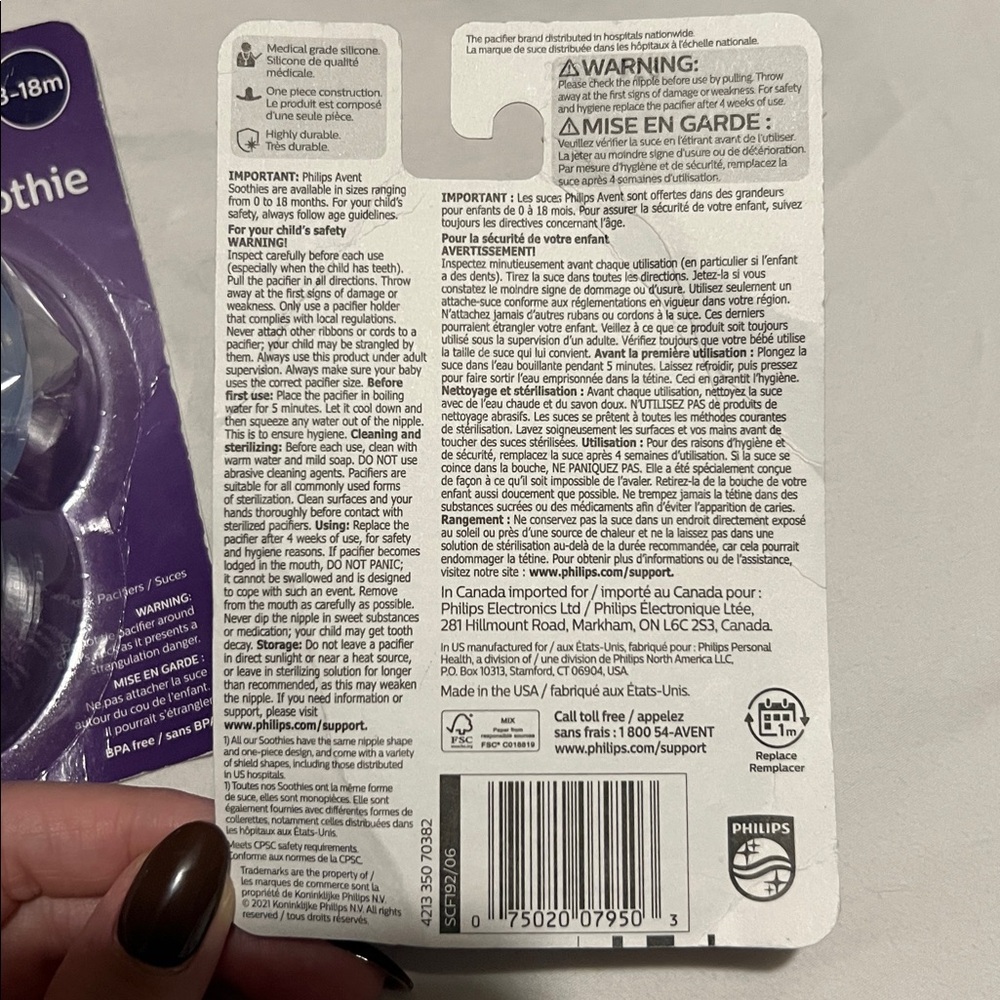 Philips Avent SuperSoothie Pacifiers- Bundle of 3 2-packs - Picture 3 of 3